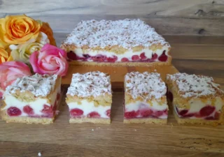 Ciasto kruche z czereśniami