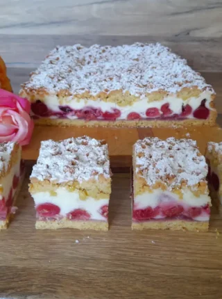 Ciasto kruche z czereśniami