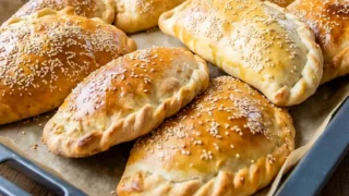 Calzone z pieczarkami, papryką i mozzarellą