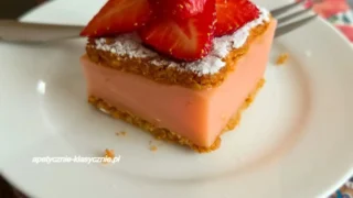 CIASTO NA HERBATNIKACH Z MASĄ BUDYNIOWO-GALARETKOWĄ