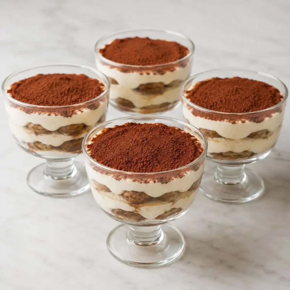 Tiramisu w pucharkach