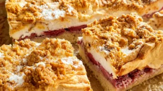 Kruche ciasto z truskawkami i bezą – domowe, maślane i porządnie owocowe