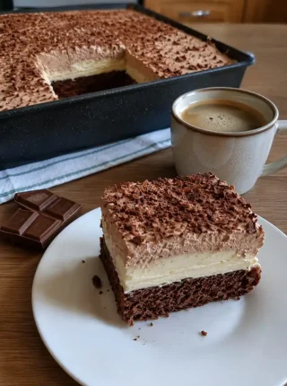 Ciasto Cappuccino – domowy przepis na ciasto z kremem i kawową pianką