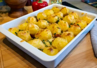 Zapiekanka z młodych ziemniaków