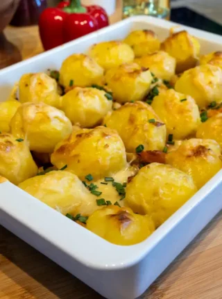 Zapiekanka z młodych ziemniaków