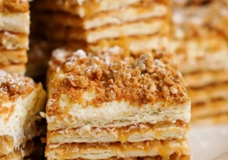 Ciasto z jabłkami bez pieczenia