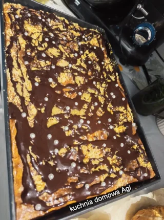 Sernik z masą kokosową i mlekiem w proszku